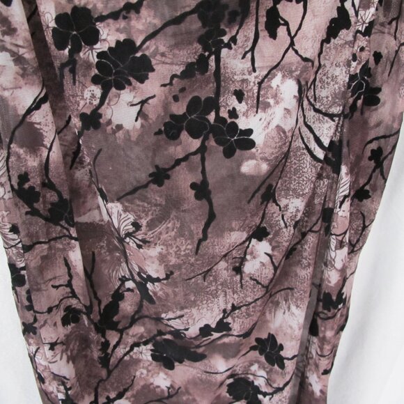 NWT - PrettyLittleThing Brown Floral Side Slit Skirt - Picture 7 of 14